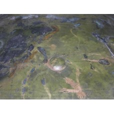 Solar disc on a metal sheet